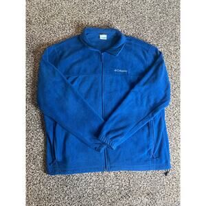 Men's Columbia blue fleece full zip size XXL